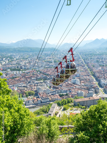 Grenoble-Bastille cable car in France