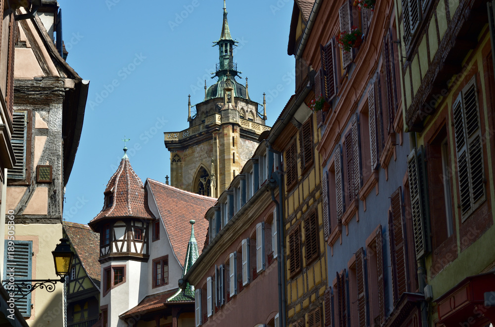 Naklejka premium Houses in the historic center
