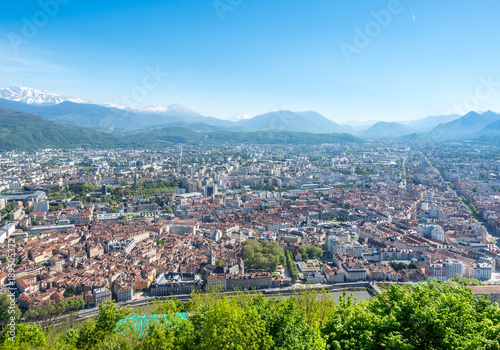 Cityscape view of Grenoble  France