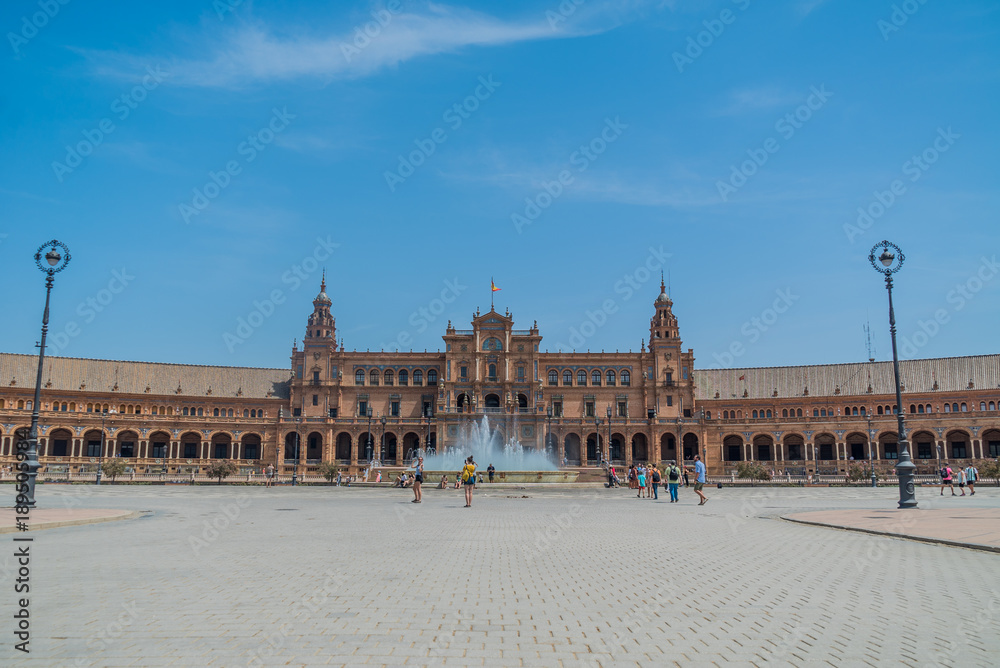 Plaza de España Sevilla in Spain