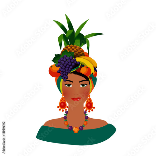 Woman Brazilian Carmen Miranda Tropical