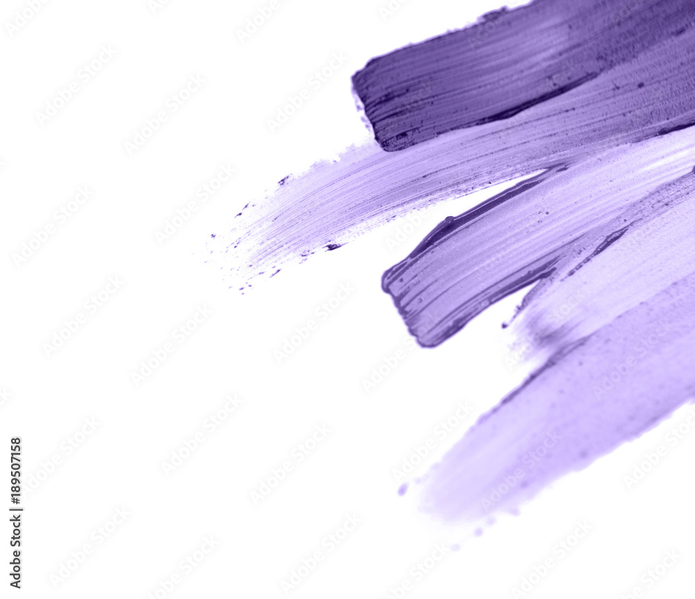close up of ultra violet paint smear sample
