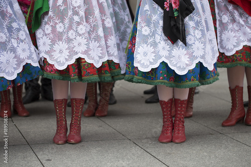 Polish folk/dance group with traditional clothing © paula sierra