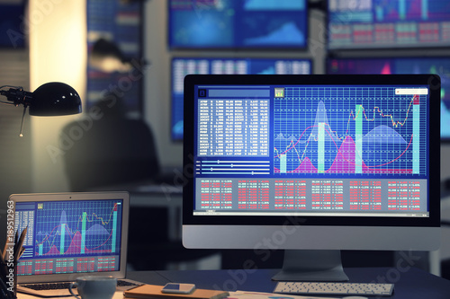 Stock exchange trader's wor...