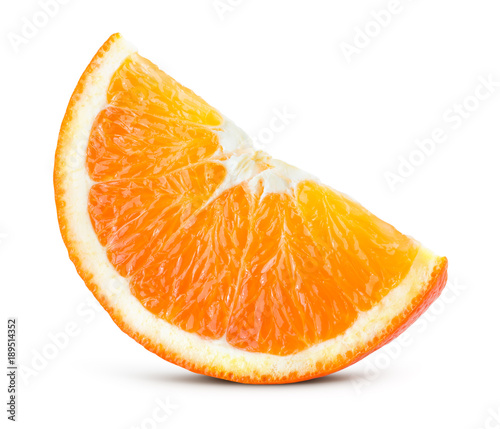 Orang fruit isolate. Orange slice. With clipping path.