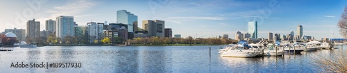 Cityscape of Boston, Back Bay and Charles River, located in Boston, Massachusetts, USA.
