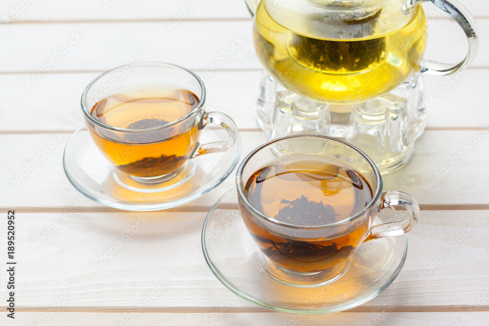 tea on the wooden table tea on the wooden table