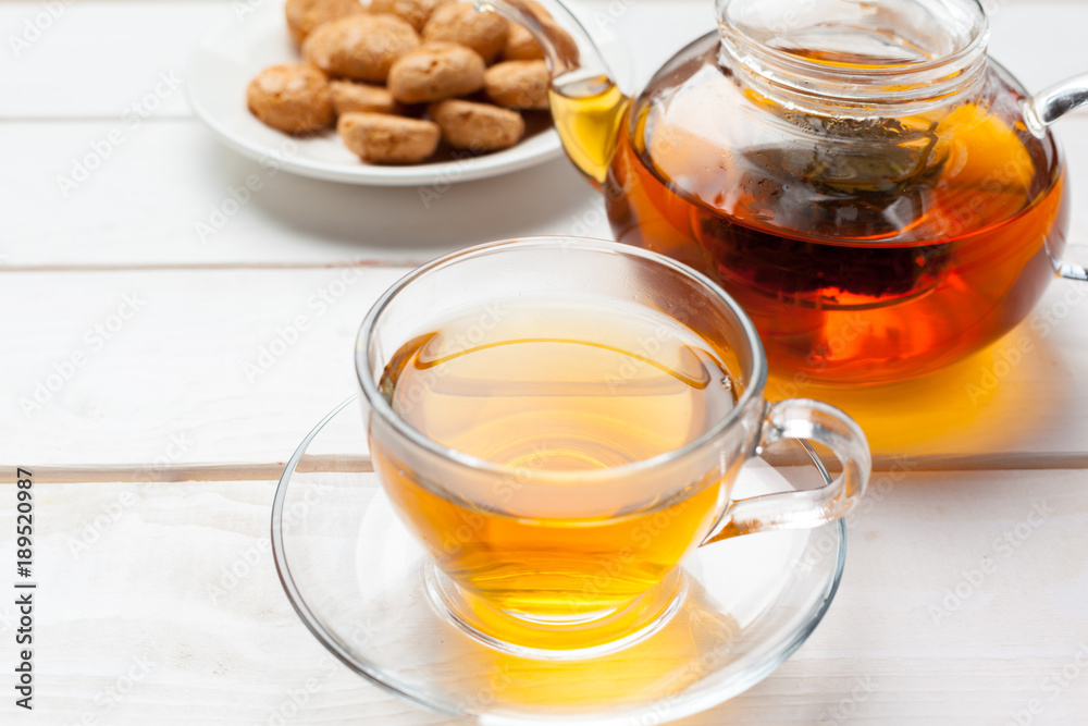 tea on the wooden table tea on the wooden table