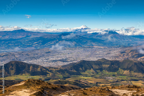 City of Quito from the Guagua Pichincha volcano