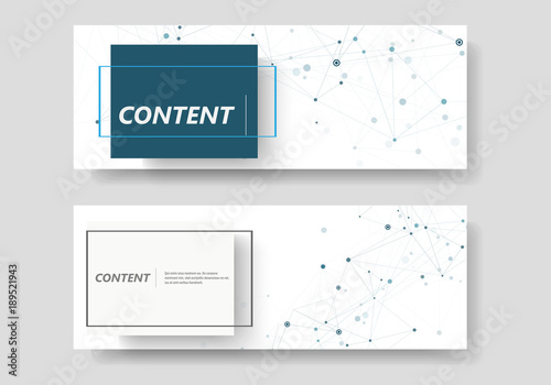Abstract connect background with connected lines and dots. Modern vector templates brochure