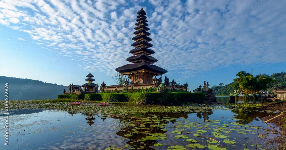 4K Timelapse Movie Sunrise of Pura Ulun Danu Bratan Temple, Bali, Indonesia 4K Timelapse Movie Sunrise of Pura Ulun Danu Bratan Temple, Bali, Indonesia