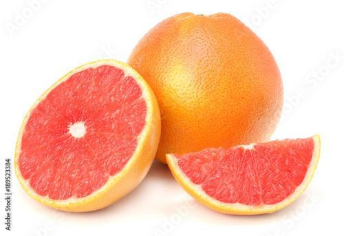 healthy food. grapefruit isolated on white background