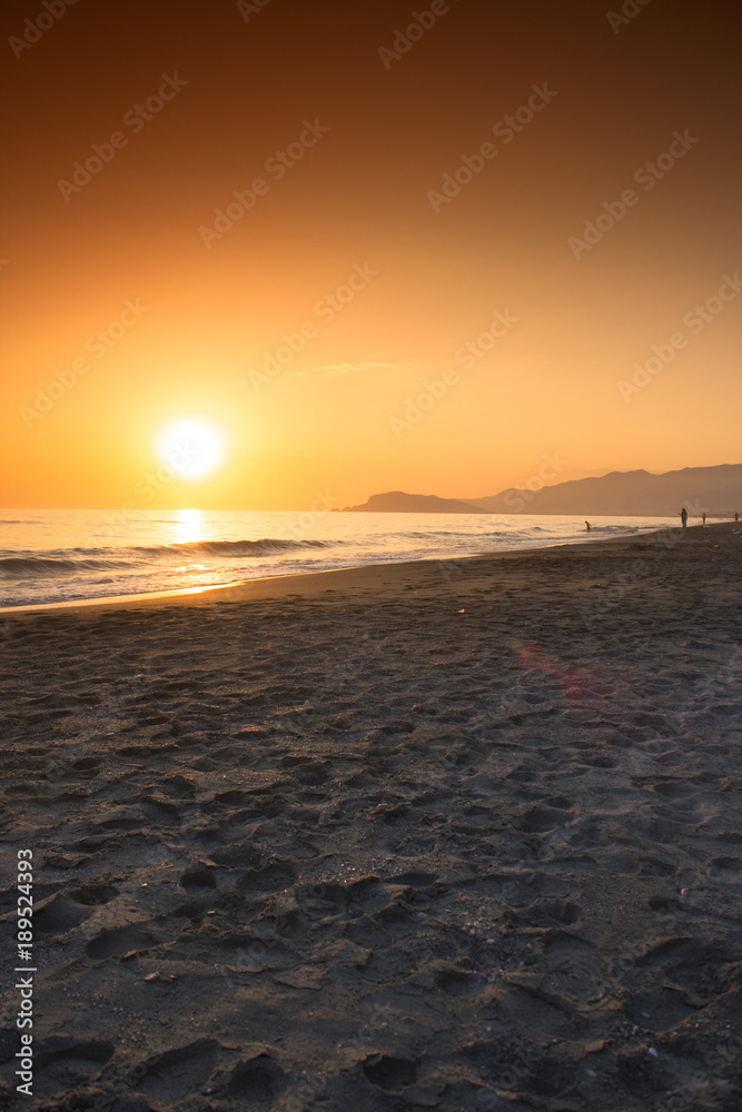 Fototapeta premium Sunset Paradise Beach 