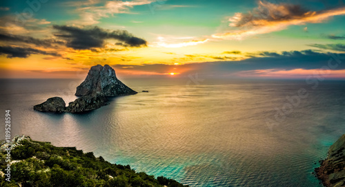 sunset panoramatic full of colors