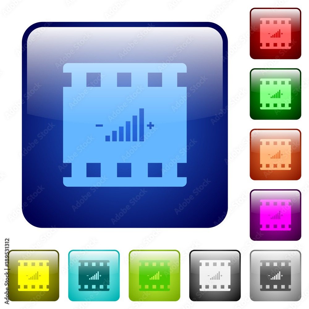 Movie adjusting color square buttons Movie adjusting color square buttons
