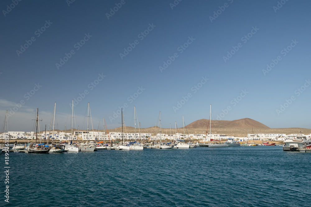 Porto dell'isola La Graciosa (Canarie)