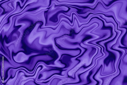 Trendy violet digital marbling. Abstract colorful backdrop. Liquid paint abstraction.