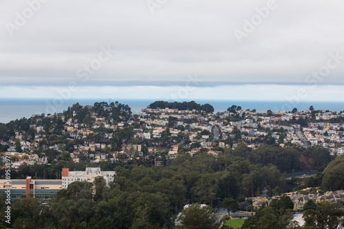 Foggy San Francisco California at Twin Peaks