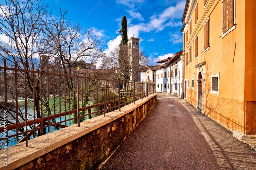 Riverfront walkway in Cividale del Friuli