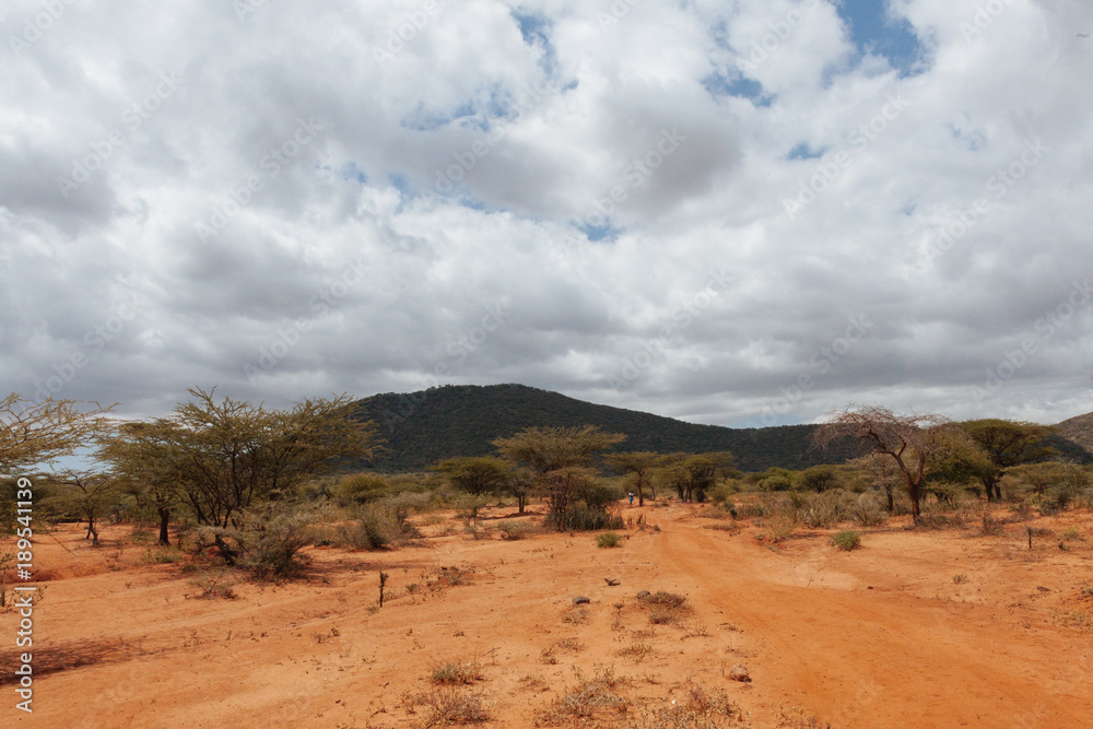 Landscape in Kenya,