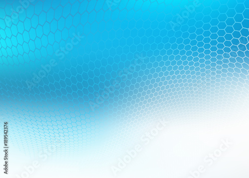 Abstract high resolution illustration of blue faded hexagonal/geometric layered design background perfect for Medical, Healthcare and Science and many other Businesses Plenty of copy space.