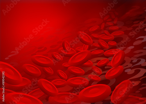 Abstract Illustration of Red Blood Cells on a Question Marked Red Background, Depicting all the Questions Surrounding Cardiovascular Diseases in the Healthcare and Pharmaceuticals Business. 