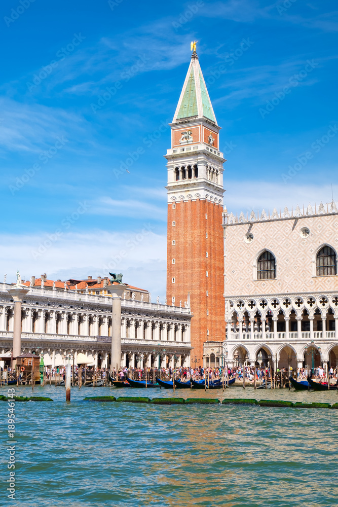 Saint Mark's Square seen from the Grand Canal in Venice