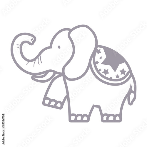 cartoon circus animals design