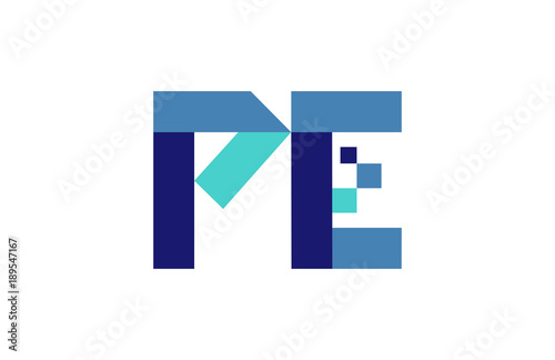 Free Download PE Digital Ribbon Letter Logo - GFXLoad