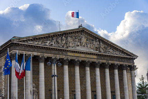 National assembly in the city of Paris, France. Assemblee Nationale