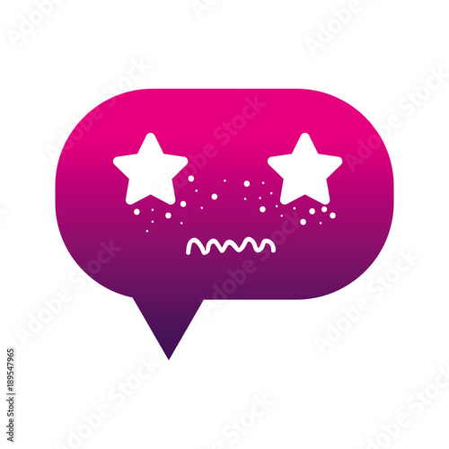 silhouette unpleasant chat bubble kawaii cartoon