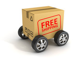 Free Shipping Cardboard with Wheel