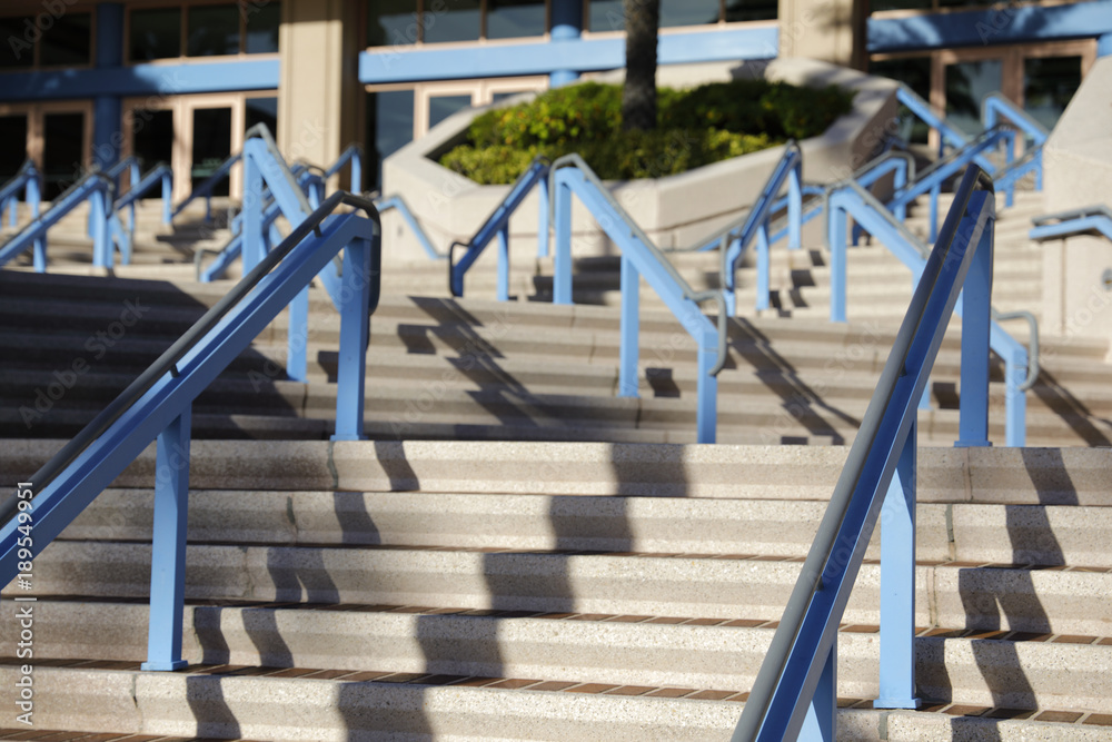 Abstract staircases stock image