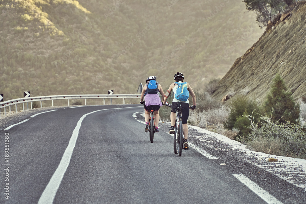 Fototapeta premium Morocco bicycle ride roads