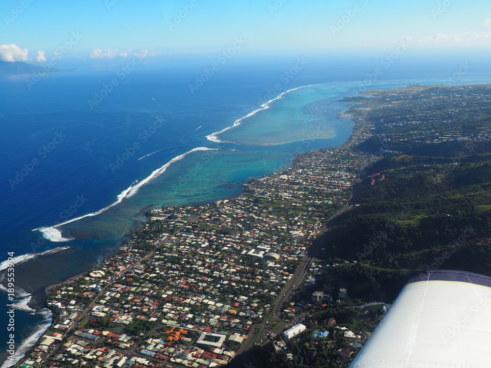 Tahiti, vue d'avion