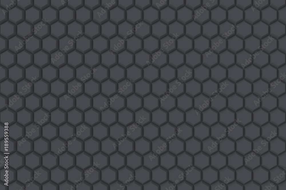 Abstract background of hexagon. 3D rendering. Abstract background of hexagon. 3D rendering.