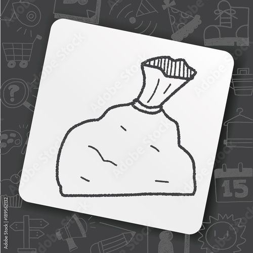 trash bag doodle
