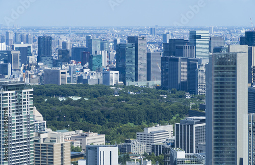 東京風景　六本木から望む皇居方面　クローズアップ photo