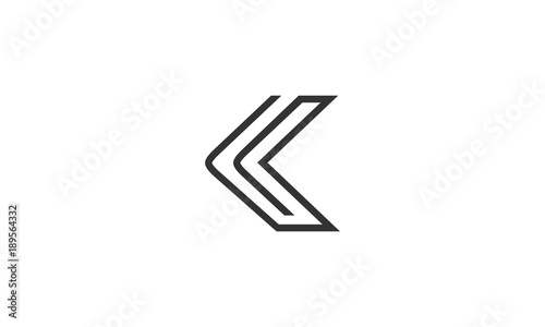 Letter K Arrow Abstract Creative Monogram business Modern Logo, Letter K logo icon design template elements. Initial letter K logo with arrow icon
