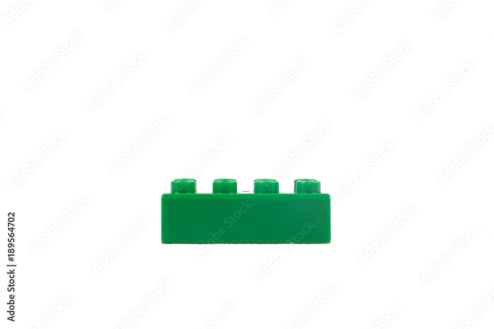 Obraz premium Child brick toys isolated on white background