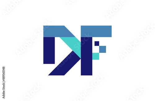 Free Download DF Digital Ribbon Letter Logo - GFXLoad