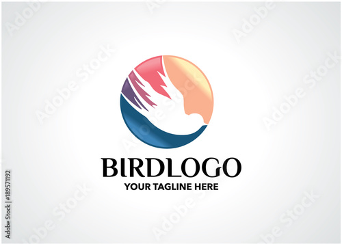Bird Logo Template Design Vector, Emblem, Design Concept, Creative Symbol, IconLogo Template Design Vector, Emblem, Design Concept, Creative Symbol, Icon photo