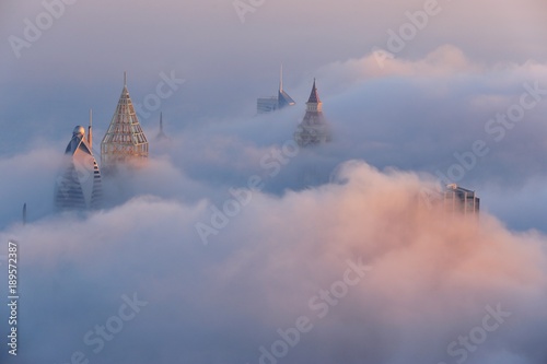 cloudy morning in Dubai,UAE photo