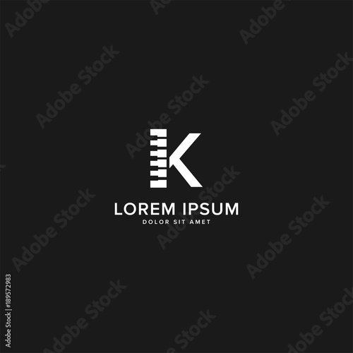 letter K and piano