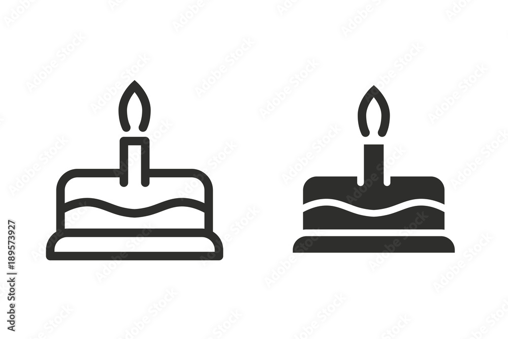 Cake vector icon. Cake vector icon.