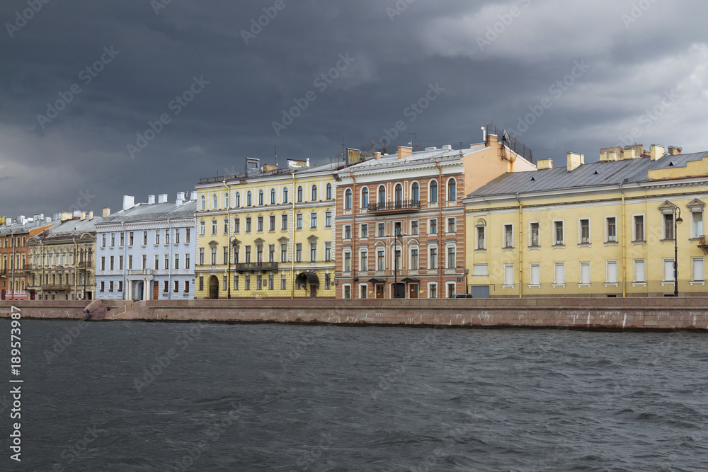Fontanka Embankment in Petersburg