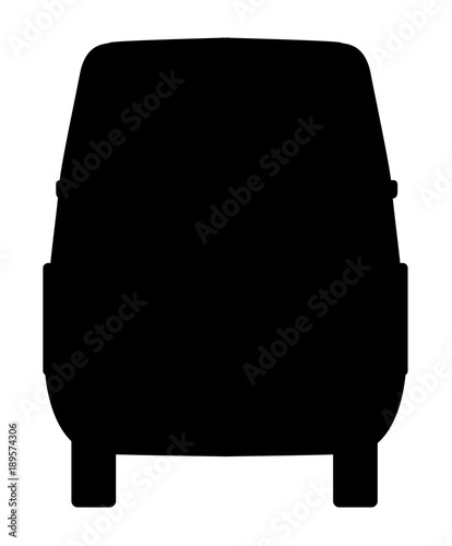 Small Van Rear Silhouette