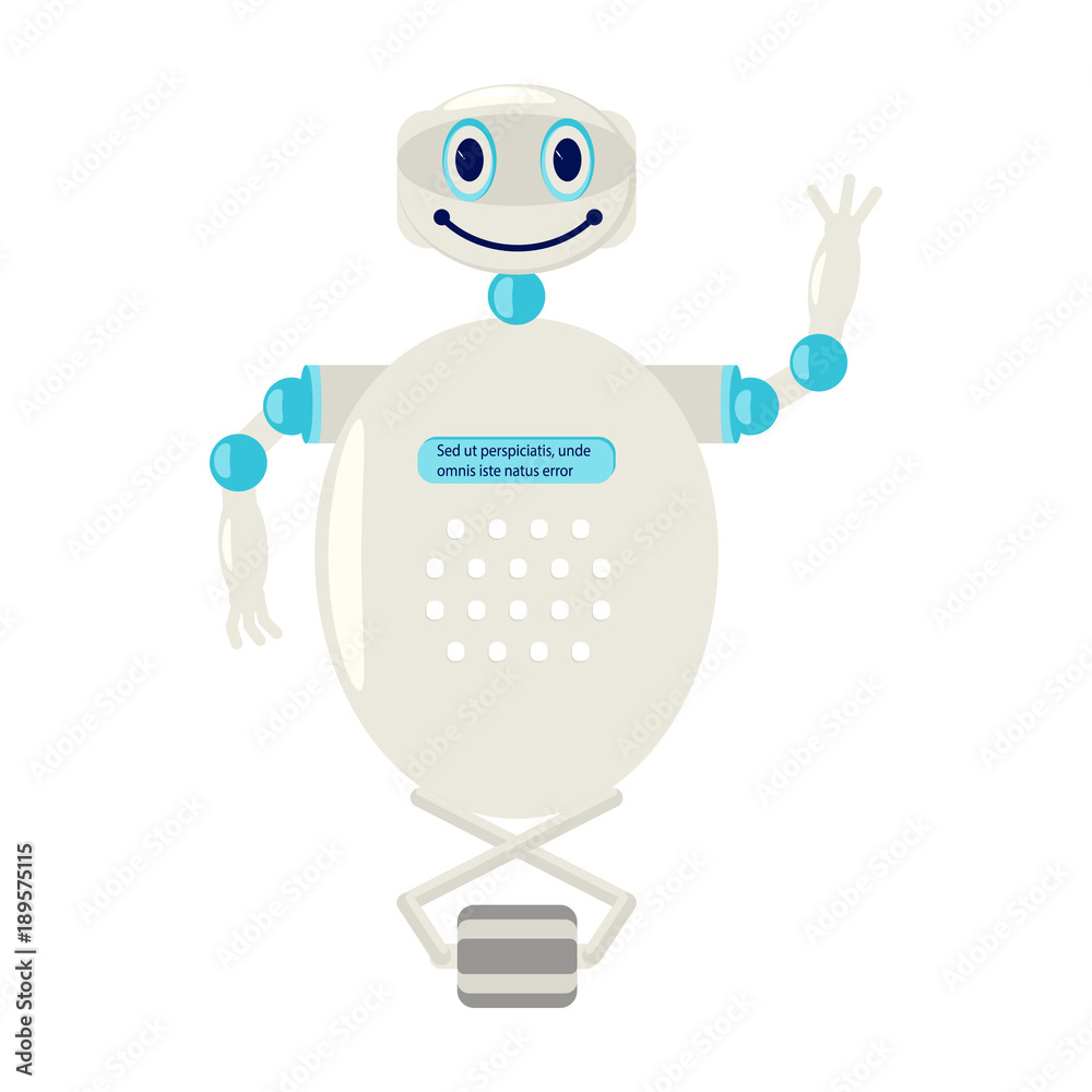 Cartoon Cute chat bot Cartoon Cute chat bot