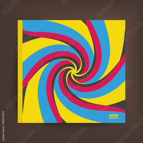 Abstract swirl background. Cover design template. Vector illustration. © Login