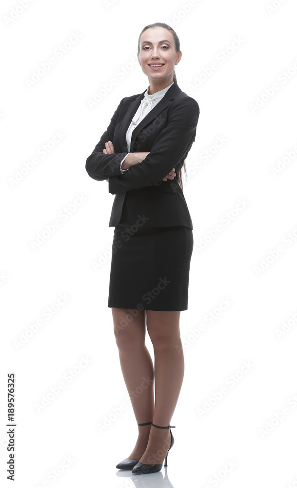 in full growth. confident female office Manager in full growth. confident female office Manager